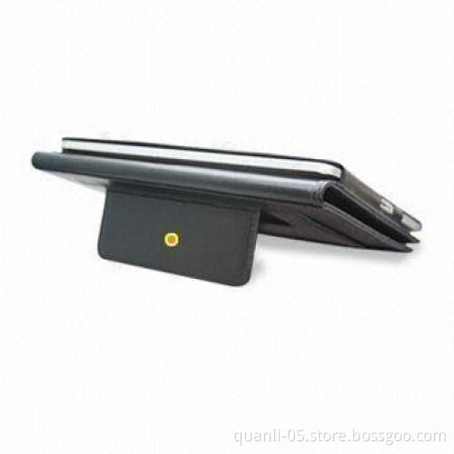 Simple Black Case for iPad, Made of PU or Leather